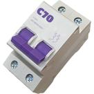 Disjuntor Bipolar Duplo Mini Din Curva C para 2 Fases de 70a