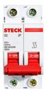 Disjuntor Bipolar Serie Sd62 25a 2p Curva c Steck