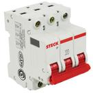 Disjuntor DIN Tripolar de 2 Ampères - SDD63C02 - STECK