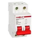 Disjuntor Ourolux DIN 2P 50A Curva C Branco Disjuntor Ourolux DIN 2P 50A Curva C Branco