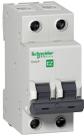 Disjuntor Schneider Easy9 Bifásico 2P 50A Curva C 5Ka EZ9F33250