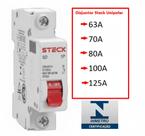 Disjuntor Steck Monopolar 63, 70, 80, 100, 125 Curva C Amperagem:80 Disjuntor Steck Monopolar 63, 70, 80, 100, 125 Curva C Amperagem:80