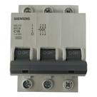 Disjuntor trifásico tripolar mini din curva c 5sj1 16a siemens
