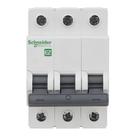 Disjuntor Tripolar 63A Curva C - 3Ka Easy9 Schneider Disjuntor Tripolar 63A Curva C - 3Ka Easy9 Schneider