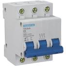 Disjuntor Tripolar 6A Din TR3kA 3P 3kA Curva C 58013003 Tramontina