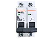 Disjuntores Monopolar Bipolar Tripolar Din MCB 3KA 1, 2 e 3 Polos 6A até 125A Curva C Etek