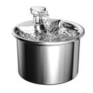 Dispensador automático de aço inoxidável para fonte de água para animais de estimação