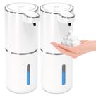 Dispensador automático de sabão espumante MTYGK 400mL, pacote com 2 unidades, branco