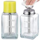 Dispensador de acetona Noverlife 180 ml de vidro quadrado com tampa x2