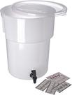 Dispensador de bebidas Carlisle FoodService de 5 galões de plástico branco