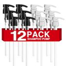 Dispensador de bomba de shampoo, pacote com 12 unidades para 1 litro de shampoo e condicionador Dispensador de bomba de shampoo, pacote com 12 unidades para 1 litro de shampoo e condicionador