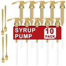 Dispensador de bomba de xarope de café ZTTXL, frasco de 750 ml, 10 pacotes