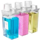Dispensador de detergente para roupa Hordely 2300mL, pacote com 3 unidades, transparente