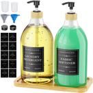 Dispensador de detergente para roupa Moforoco, pacote com 2 unidades, 1,9 L com bandeja