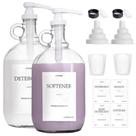 Dispensador de detergente para roupa TTDMK Glass 128mL, pacote com 2
