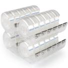 Dispensador de fitas JEFURE transparente 0,7 cm x 25,4 m com 24 fitas
