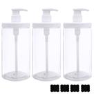 Dispensador de garrafas com bomba Cosywell Plastic 1000 mL (pacote com 3)