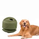 Dispensador de guloseimas para cães Rubber Chew Ball Slow Feeder Green