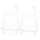 Dispensador de lenços FELTECHELECTR Estojo de viagem de plástico transparente x2