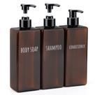 Dispensador de loções Segbeauty 500mL com 3 frascos recarregáveis