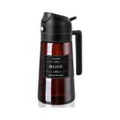 Dispensador De Óleo De Vidro 2 Em 1 À Prova De Vazamentos De 16oz Para Cozinhar, Fritadeira,