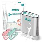 Dispensador de palhetas de fio dental LIAMOSS com 308 fios