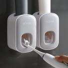 Dispensador de pasta de dente MOPMS montado na parede, automático, cinza, 2 unidades