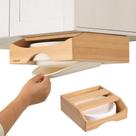 Dispensador de Platos de Papel CKIU de Bambú para Colgar Bajo Gabinete de 9 Pulgadas