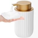 Dispensador de sabão espumante Dlirho Ceramic 350ml para banheiro branco