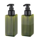 Dispensador de sabão espumante UUJOLY 650 ml recarregável com 2 unidades verdes