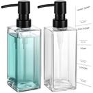 Dispensador de sabão GMISUN Glass com bomba de aço inoxidável 350mL Dispensador de sabão GMISUN Glass com bomba de aço inoxidável 350mL