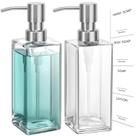 Dispensador de sabão GMISUN Glass com bomba de aço inoxidável 350mL
