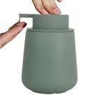 Dispensador de sabão INGOFIN Ceramic 350ml recarregável verde fosco