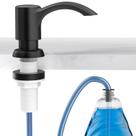 Dispensador de sabão para pia de cozinha embutido SAMODRA Matte Black