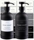 Dispensador de sabão Verute 473ml de vidro com bomba de aço inoxidável