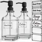 Dispensador de sabonete GLADPURE Antique Design, vidro de 530 ml, pacote com 2
