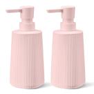 Dispensador de sabonete para mãos zuxzmj rosa 250mL, pacote com 2 unidades, recarregável