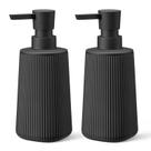 Dispensador de sabonete zuxzmj preto 250mL, pacote com 2 unidades para banheiro e cozinha