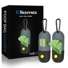 Dispensador de sacos de cocô para cães, pacote com 2 unidades, lanterna LED e bolsas