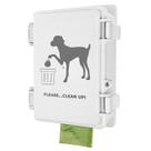 Dispensador de Sacos para Cães - Montagem na Parede, Impermeável e Branco