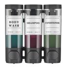 Dispensador de shampoo e condicionador Cabo Deseado 3 câmaras 300mL