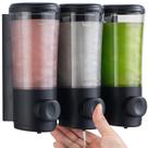 Dispensador de shampoo e condicionador Huotdy Suntys 450mlX3 preto
