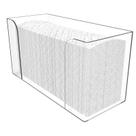 Dispensador de toalhas de papel de bancada OLKIEQZ Acrylic Clear Dispensador de toalhas de papel de bancada OLKIEQZ Acrylic Clear