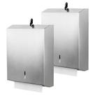 Dispensador de toalhas de papel Gorlary Wall Mount Stainless Steel x2 Dispensador de toalhas de papel Gorlary Wall Mount Stainless Steel x2