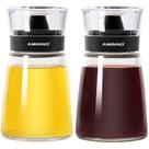 Dispensador de vidro de óleo e vinagre Cruets Aminno 160mL, pacote com 2 unidades Dispensador de vidro de óleo e vinagre Cruets Aminno 160mL, pacote com 2 unidades