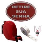 Dispensador Manual de Senhas com Placa + Bobina 2000 Tickets