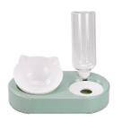 Dispensadores de alimentos tigela de gato dispensador de água armazenamento automático de água pet dog cat food bowl recipiente de comida