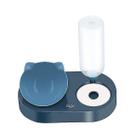 Dispensadores de alimentos tigela de gato dispensador de água armazenamento automático de água recipiente de comida de gato cão de estimação com bebedouro pet blue