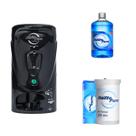 Dispenser 3X1 Fio Dental + Enxaguante Bucal e Porta Copos Standard Preto 110V Hálito Puro