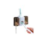 Dispenser Aplicador de Pasta Dente com Suporte e Copo para Escova de dente